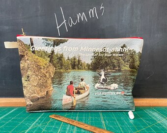 Hamms Beer Minnesota Zipper pouch