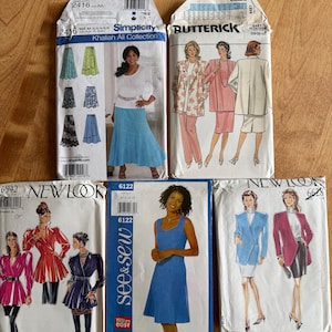 5  sewing patterns wardrobe 6-18