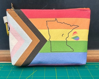 Minnesota Pride rainbow pouch