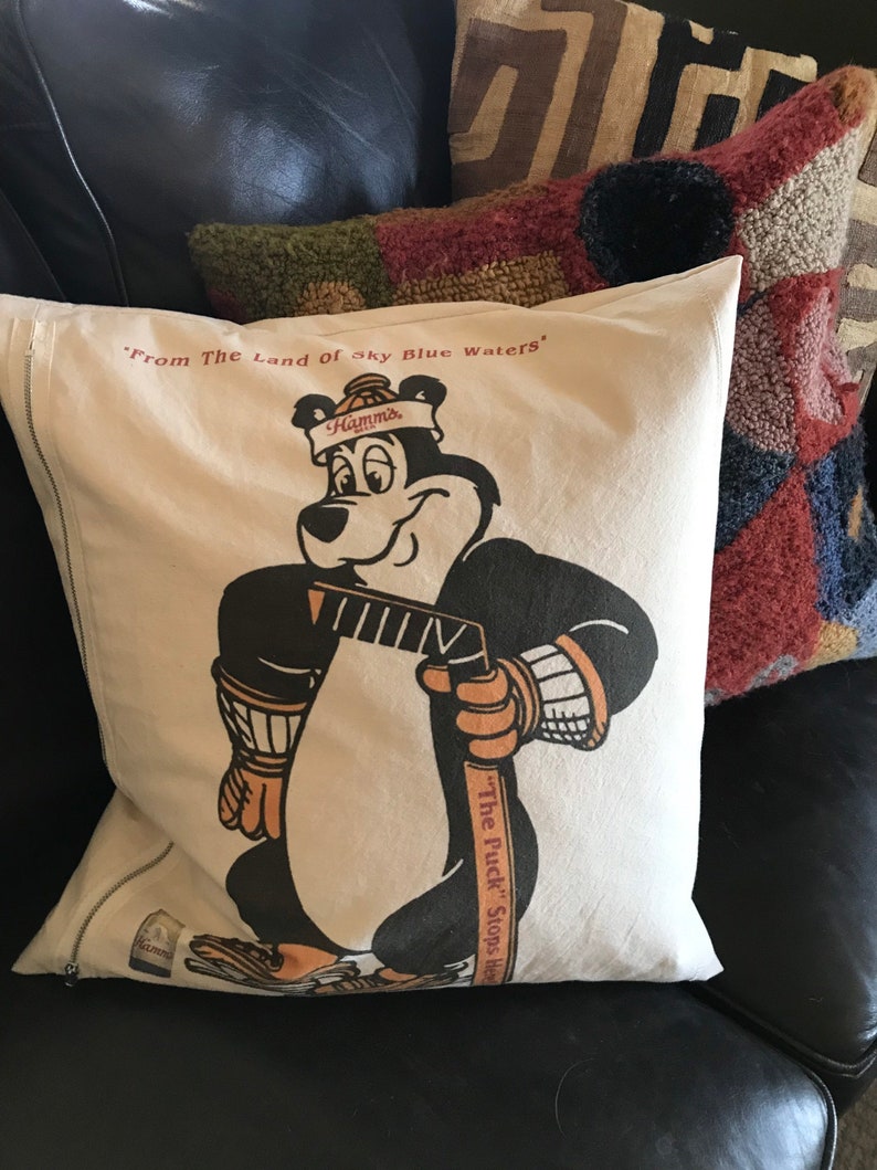 Hamms bear hockey pillow image 4