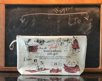 vintage Faribo Faribault and Daytons ad zipper pouch