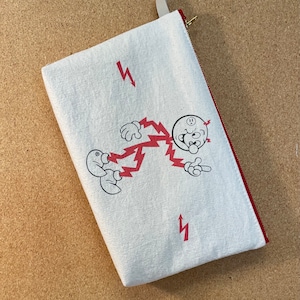 Reddy Kilowatt large zipper pouch image 1