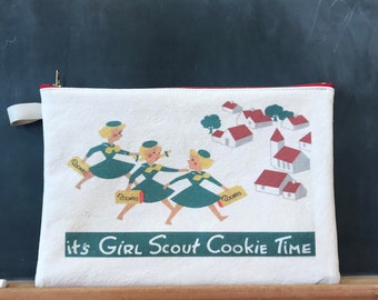 Girl Scout cookies money zipper pouch