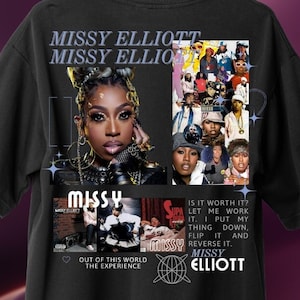 Missy Elliott T Shirt Design PNG Instant Download