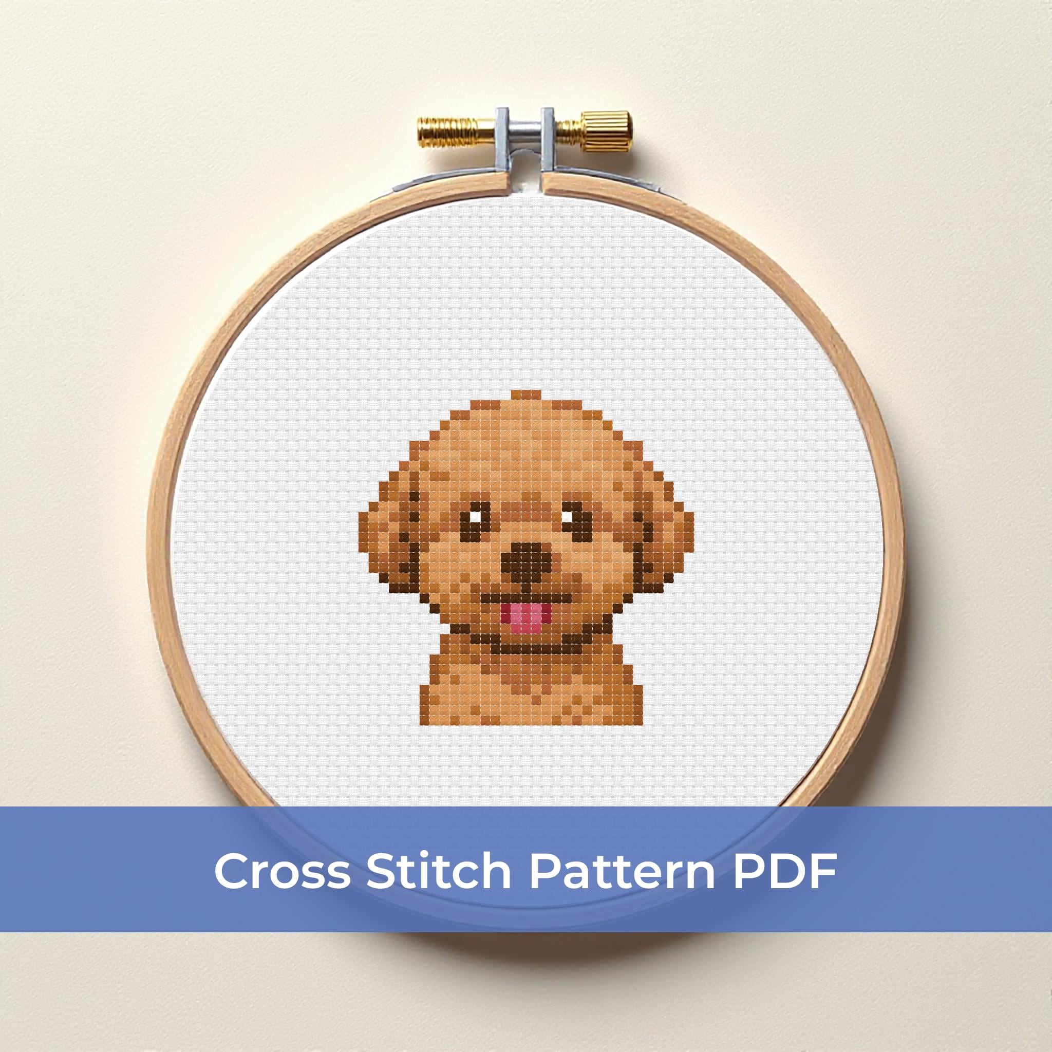 Awesocrafts Kit punto croce XXXXXX 11CT Stampato Patterns Easy Croce Cucitura Kit Ricamo Forniture (Cane