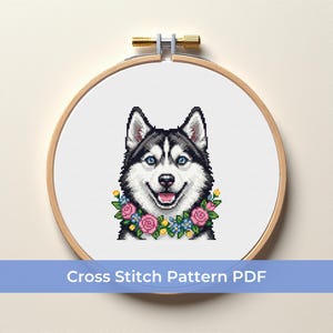 Husky Needlepoint - Etsy