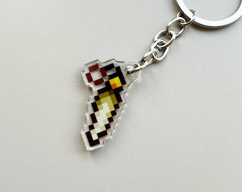 Lucky Rabbit's Foot Stardew Valley Keychain, Gift for Stardew Valley Fans, Acrylic Keychain