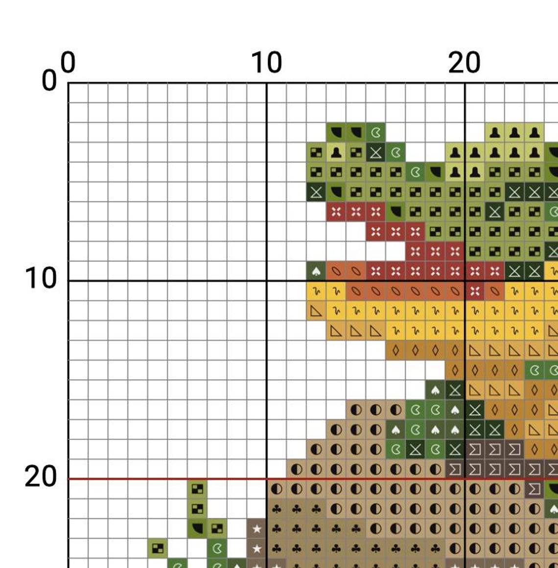 Cute Alligator Cross Stitch Pattern PDF, Cute Crocodile Embroidery ...