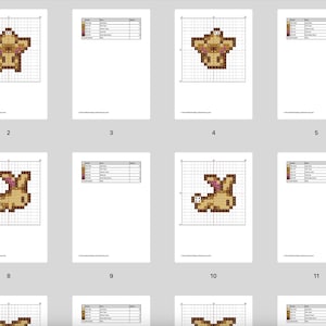 Stardew Valley クロスステッチパターン - 1200種類以上のパターンバンドル、すべての動物、すべてのポーズ、DMCカラー、PDFの即時ダウンロード 画像 7