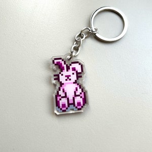 Stardew Valley pluche konijn-sleutelhanger, cadeau voor Stardew Valley-fans