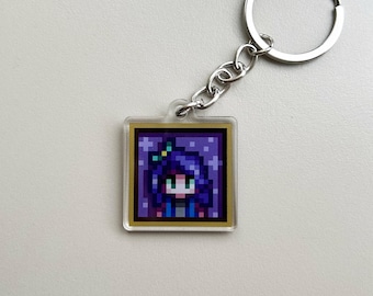 Portachiavi Stardew Valley Abigail, portachiavi Stardew Villagers, regalo per i fan di Stardew Valley