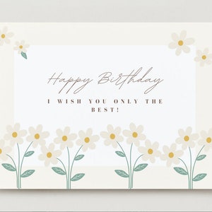 Birthday Daisy Greeting card