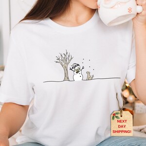 Christmas Snowman Shirt, Christmas Shirt, Snowman T-Shirt, Christmas Crewneck, Christmas Shirts for Women  Gift For Christmas