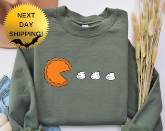 Pumpkin Pie Thanksgiving Sweatshirt: Unisex Cotton-Blend Hoodie