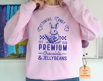 Cottontail Candy Co. Sweatshirt: Trendy Easter Bunny Family Apparel