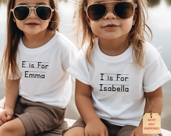 Personalized Alphabet Kids Tee: Custom ABC Back to School Shirt