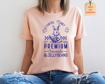Cottontail Candy Co Shirt: Easter Bunny Chocolate Jellybeans Tee