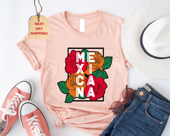 Mexicana Rose Flower Shirt: Latina Gift, Feminism Tee