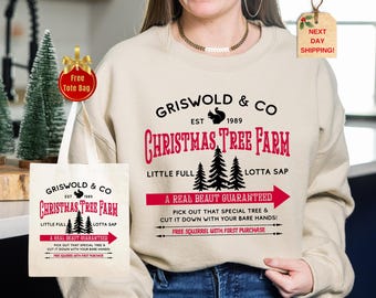 Griswold Co Christmas Tree Farm Sweatshirt: Family Holiday Sweater