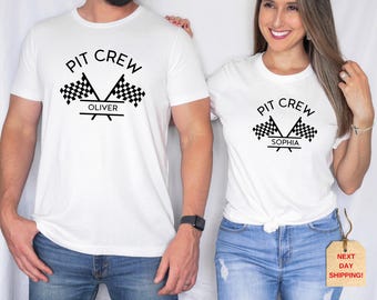 Custom Pit Crew Shirt: Matching Family Racing Tee