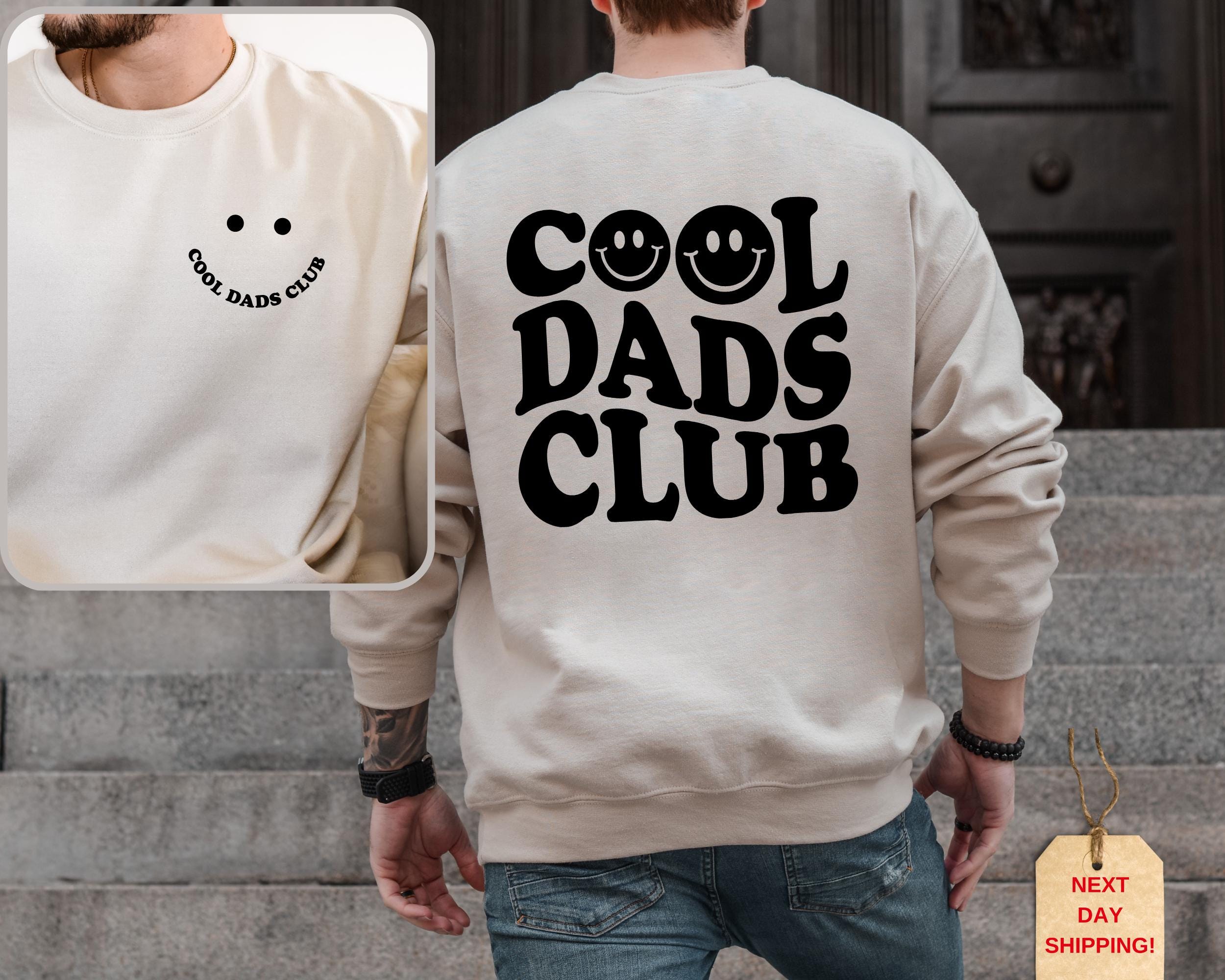 Cool Dads Club Sweatshirt and Hoodie, Front and Back Printed, New Dads Sweatshirt, Cool Dads Sweater, Funny Dads Sweater, Pregnancy Reveal
