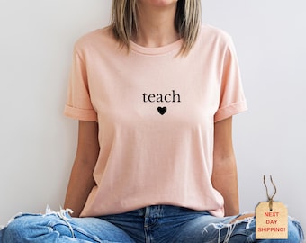 Teacher Shirt: Soft Cotton-Poly Blend - 12 Colors, Unisex Fit