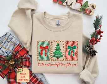 It's The Most Wonderful Time Of The Year Sweatshirt, Christmas Hoodie, Family Christmas Sweater, Women's Christmas Sweatshirt, Holiday Gift