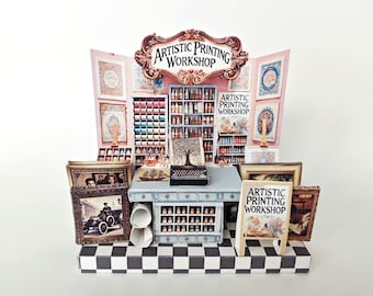 Pick Scene Vintage Art Workshop Stand, backdrop, diorama, photo frame, arts, design