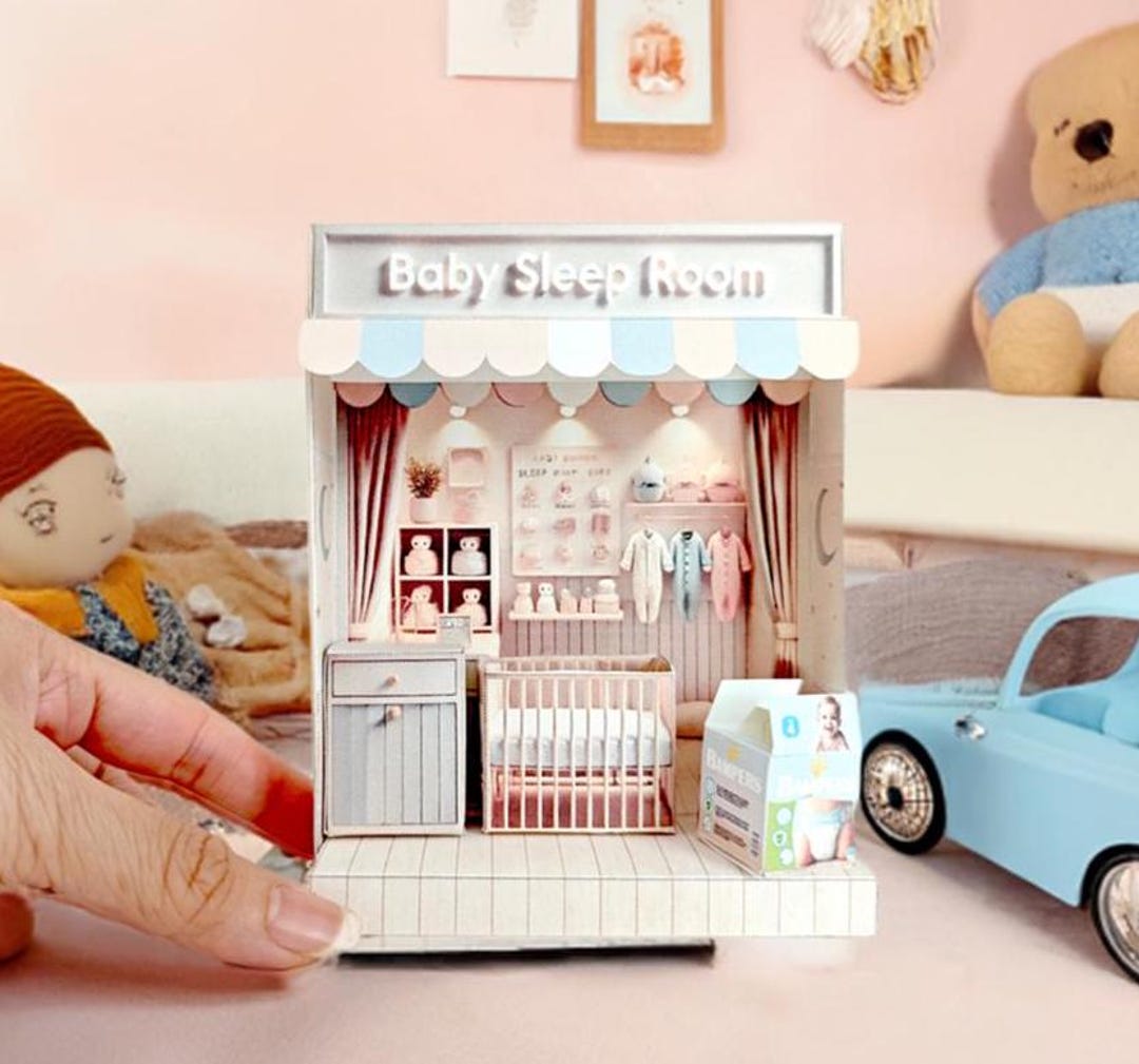 Pick Scene Baby Sleep Roomcute Room, Babies, Infants, Baby Bed, Drawer