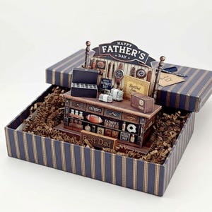 DIY Father’s Day Stand & Card Kit — Miniature Display for Showing Love to Dad