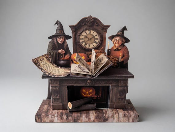 Halloween Witches Potion Party: DIY Miniature Kit (Instant Download)