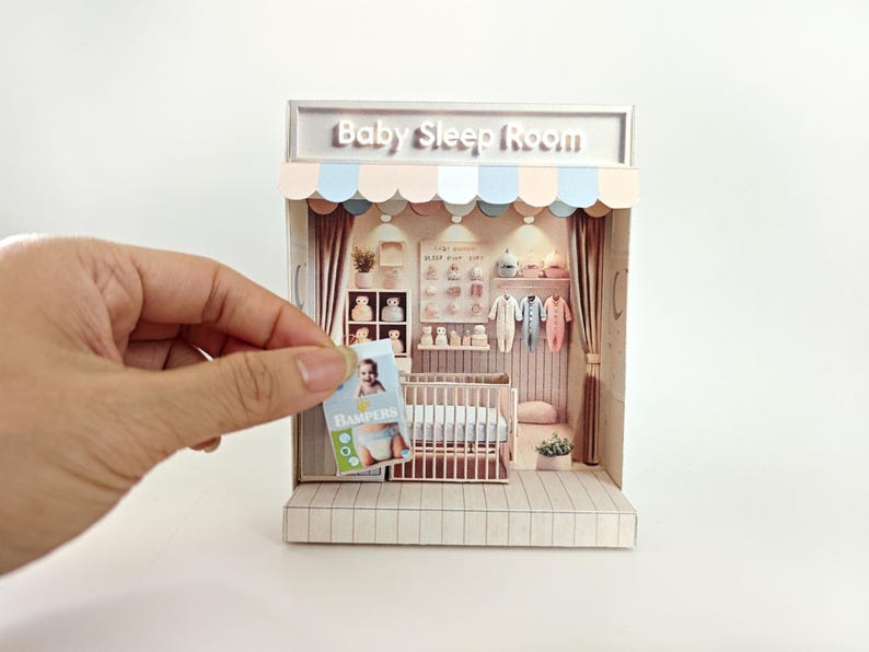 Pick Scene Baby Sleep Roomcute Room, Babies, Infants, Baby Bed, Drawer