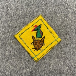 Vintage Napal Wolf Scouts Cubs Badge Hand Sewn