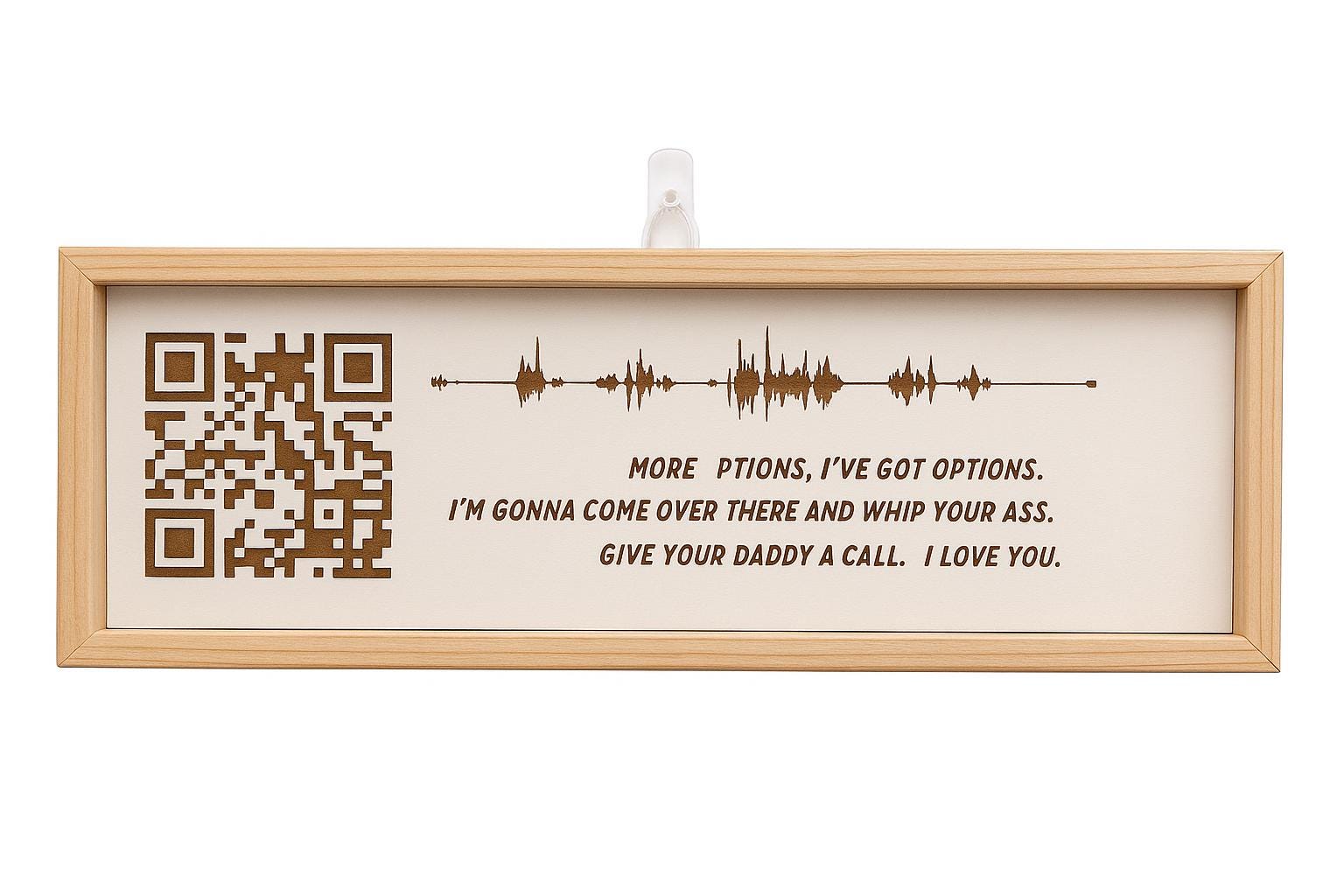 Custom Voice Message Plaque With QR Code & Soundwave | Personalized ...