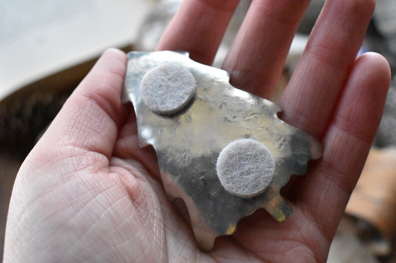 Metal Hammered Rustic Boho Decor Room Decor Dish Crystal Decor Dish Pewter Tree Ring Dish