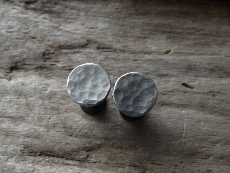 Silver Metal Gauge Plugs Gauge Earrings Custom Metal Ear Etsy