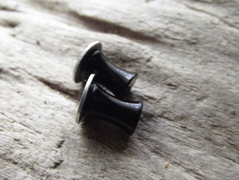 Silver Metal Gauge Plugs Gauge Earrings Custom Metal Ear Etsy