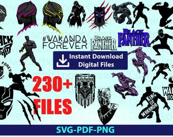 Black Panther SVG Collection: Wakanda Legacy Designs svg files