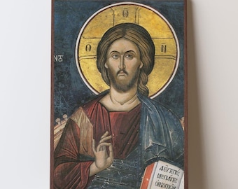 Pantokrator Jesus icon poster | Christ the Redeemer Wall Art | Instant download.