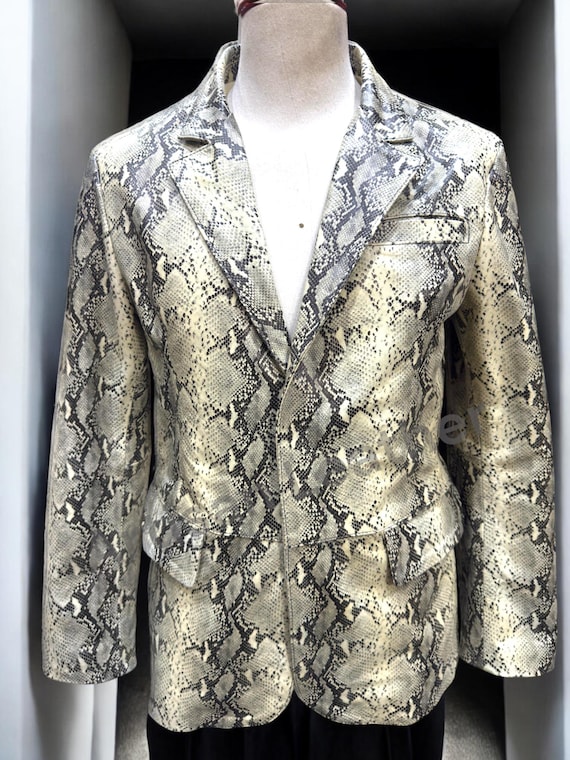 blazer snake skin