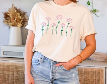 Wildflower Graphic Tee - Comfort Colors (Also Available in Bella + Canvas on my shop page)