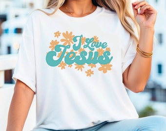 Retro Jesus Graphic Tee - Bella + Canvas (Also available in Comfort Colors on my shop page)