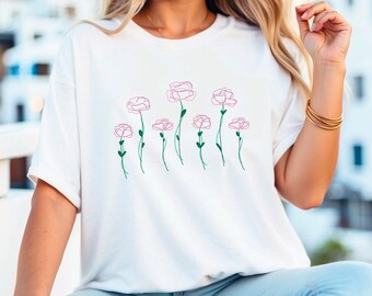 Wildflower Graphic Tee - Bella + Canvas (Also available in Comfort Colors on my shop page)