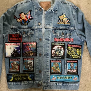 お寿司　80sアイアンメイデン　メタリカ　ミリタリージャケット　リメイク メタルワークス アイアンメイデン「セブンス サン オブ ア