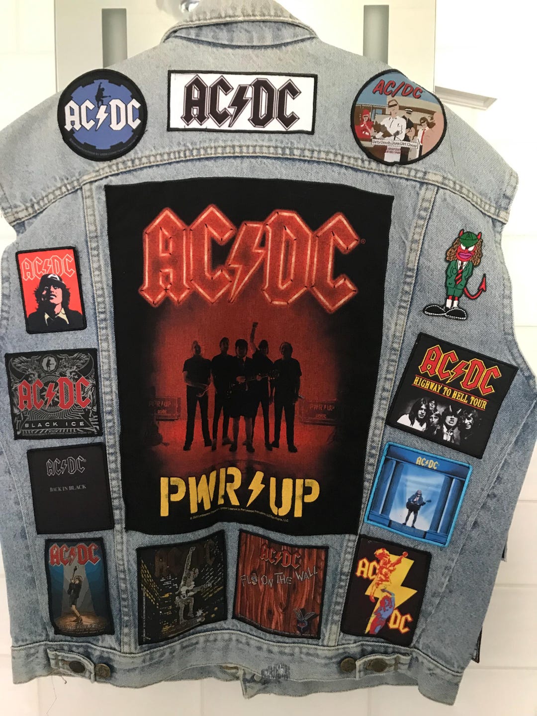 ACDC Denim Battle Vest - Etsy