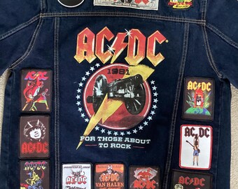 Vintage Levi’s Big E AC/DC Denim Jacket - Etsy
