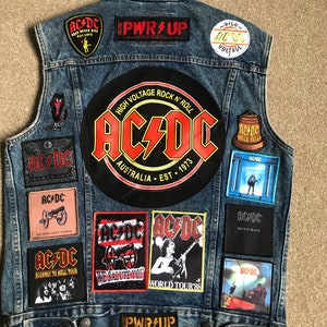 Vintage Denim ACDC Battle Jacket - Etsy
