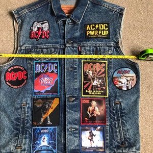 Vintage Denim ACDC Battle Jacket - Etsy