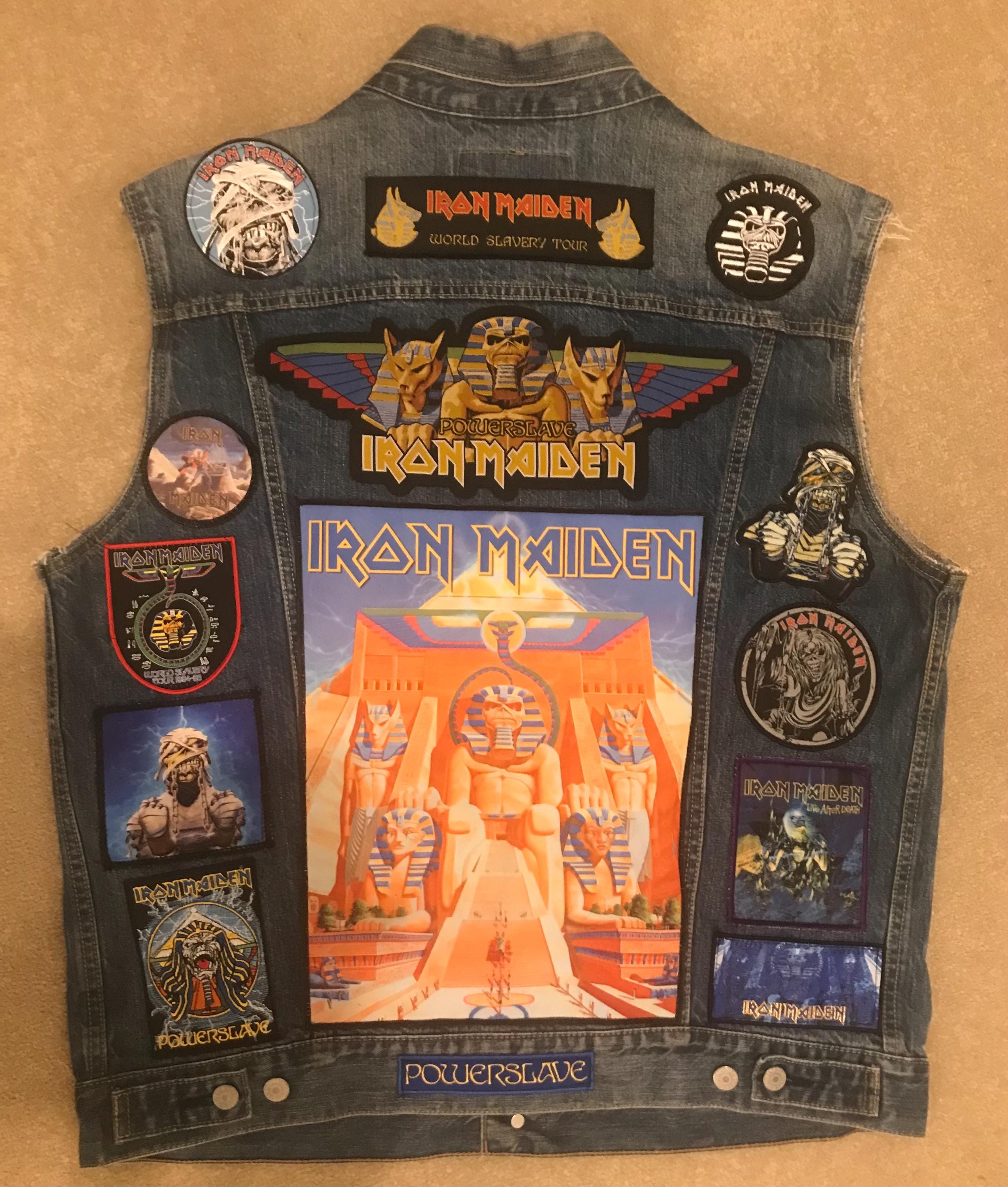 Denim Iron Maiden Powerslave Battle Vest - Etsy
