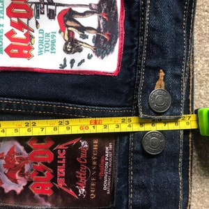 AC/DC Denim Battle Jacket - Etsy